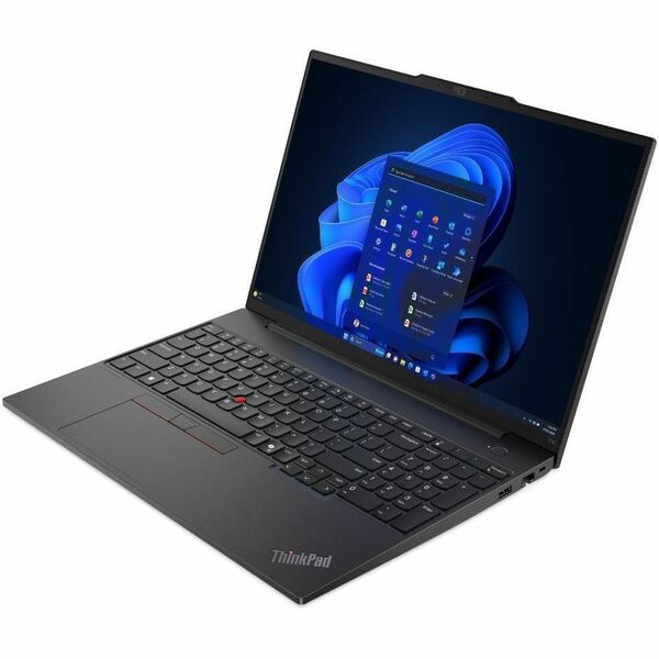 Lenovo ThinkPad E16 Gen 2 21MA0006US 16" Notebook - WUXGA - Intel Core Ultra 7 155U - 16 GB - 512 GB SSD - English Keyboard - Graphite Black - Intel Chip - 1920 x 1200 - Windows 11 Pro - Intel - In-plane Switching (IPS) Technology - Front Camera/Webcam -