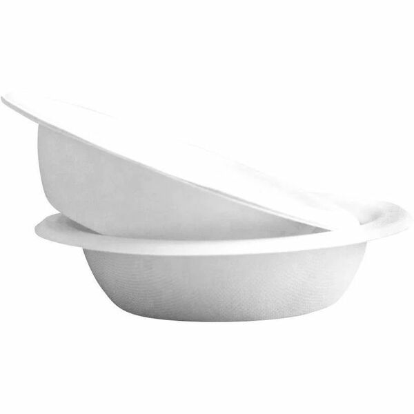 Globe JP915 Storage Ware - Breakroom, Food - Microwave Safe - Oven Safe - White - Bagasse, Sugarcane Fiber Body - Round - 50 / Pack