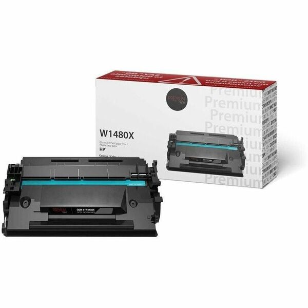 Premium Tone Laser Toner Cartridge 148X (W1480X) - Black - 1 Each - 9500