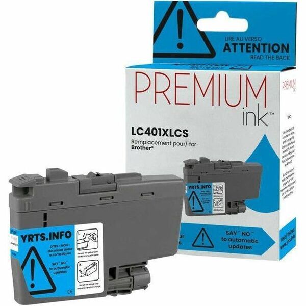 Nutone-Densi Inkjet Ink Cartridge LC401XLCS - Dye Cyan - 1 Each - 500