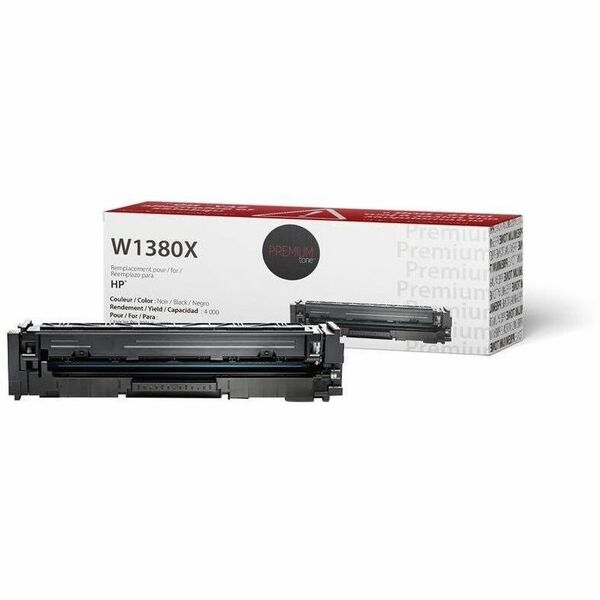 Premium Tone Toner Cartridge - Alternative for Hewlett Packard W1380X/138X - Black - 4000 Pages - 1 Pack