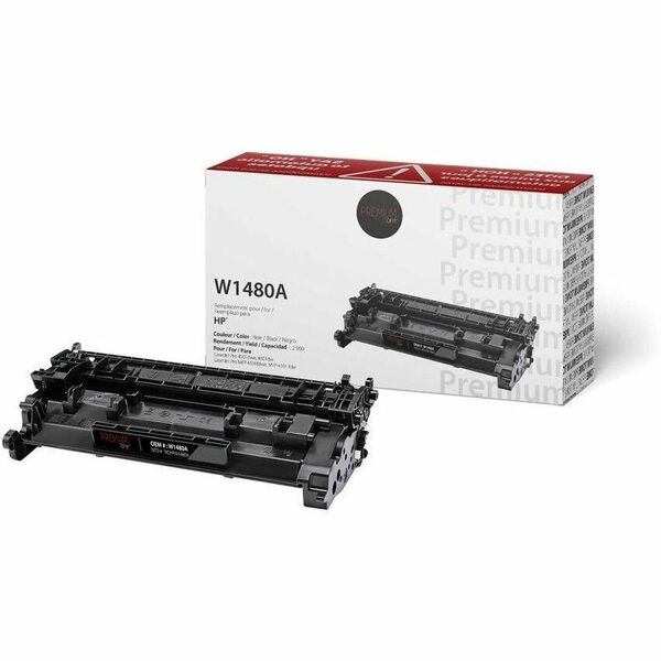 Premium Tone Laser Toner Cartridge W1480A/148A (W1480A, 148A) - Black - 1 Pack - 2900