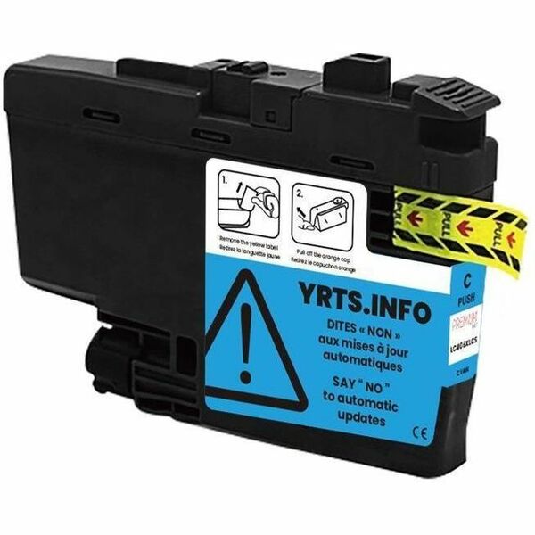 Nutone-Densi Inkjet Ink Cartridge LC406XLCS - Pigment Cyan, Black - 1 Each - 5000, 6000