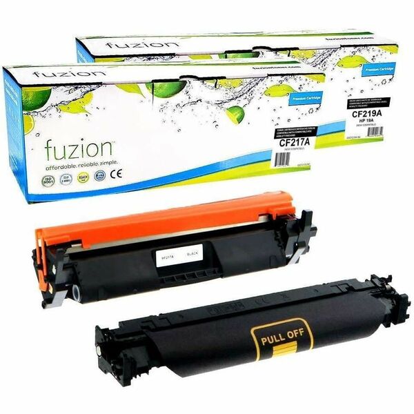 fuzion Compatible Toner & Drum Combo for HP CF217A (17A) / CF219A (19A) - Yield: Toner 1,600,Drum 12,000
