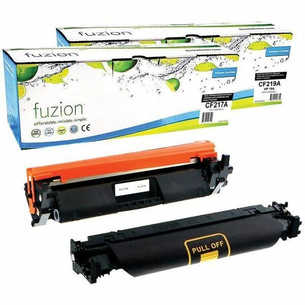 fuzion Laser Toner Cartridge/Drum Kit - Alternative for HP CF217A, CF219A - Black - 2 / Pack - 1600, 12000