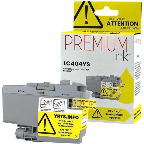 Nutone-Densi Inkjet Ink Cartridge LC404YS - Dye Yellow - 1 Each - 750