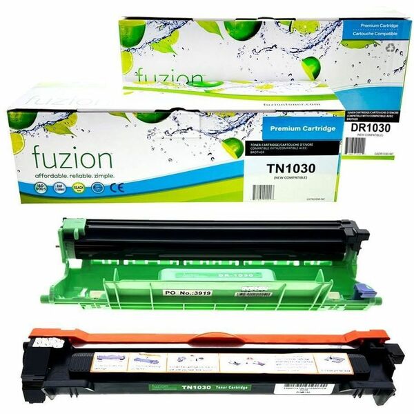 fuzion Laser Toner Cartridge/Drum Kit TN1030, DR1030 - 1 Each - 1000