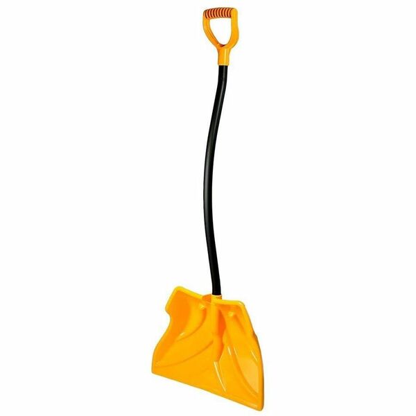 ERA Eclipse 20-inch Snow Shovel, Yellow/Black - 3.75" (95.25 mm) Length - Yellow/Black - 3.04 lb (1378.92 g) - Ergonomic Design, Lightweight - 1 Each
