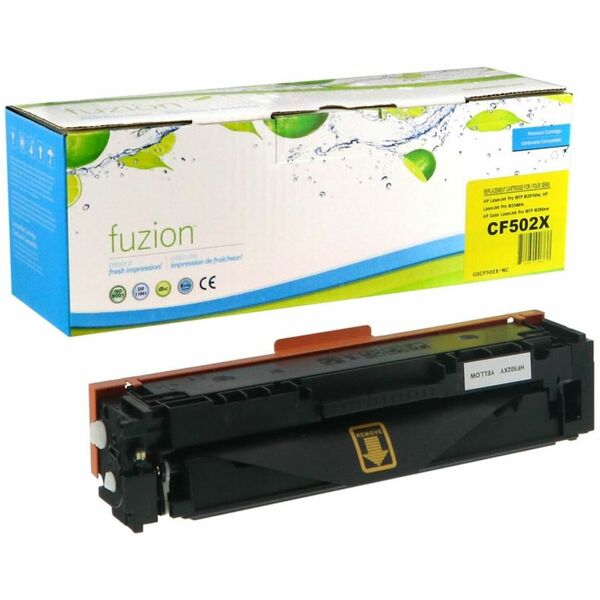 fuzion Premium Laser Toner Cartridge 202X (CF502X, HP202X) - Yellow - 1 / Each - 2,500 pages