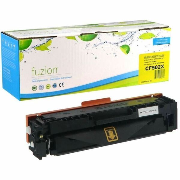 fuzion Compatible Toner High Yield for HP CF502X (202X) - Yellow - Yield: 2500