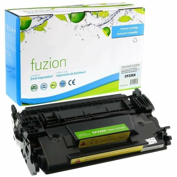 fuzion Compatible Toner High Yield for HP CF226X (26X) - Black - Yield: 9000