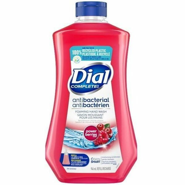 Dial Foam Soap Refill - Power Berries Scent - 946 mL - Professional - Moisturizing - Antibacterial - Paraben-free, Phthalate-free, Silicone-free, Scented - 1 Unit