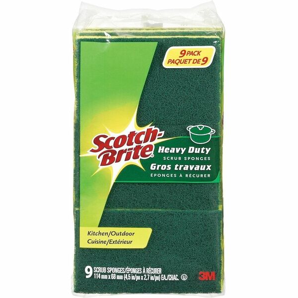 Scotch-Brite Scrub Sponge - 9 / Pack