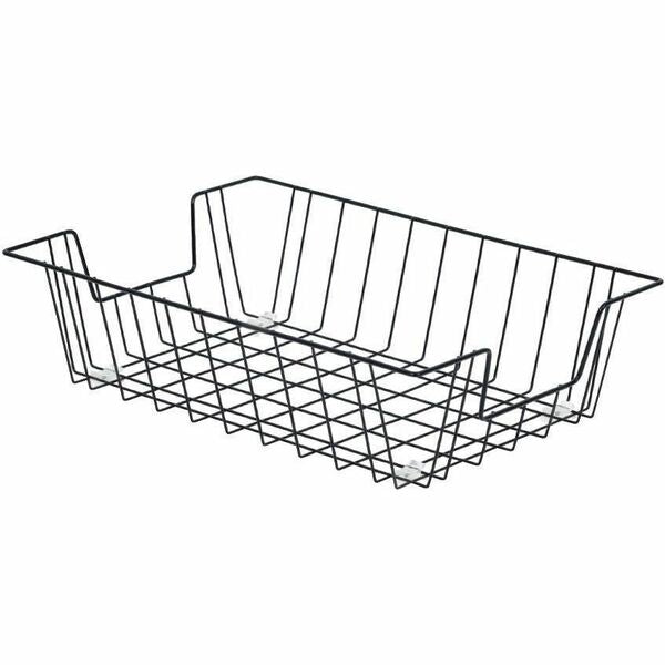 Merangue Black Legal Wire Tray - 3" (76.20 mm) Height x 14" (355.60 mm) Width x 9.8" (247.65 mm) Depth - Desktop - Metal, Wire - 1 Each