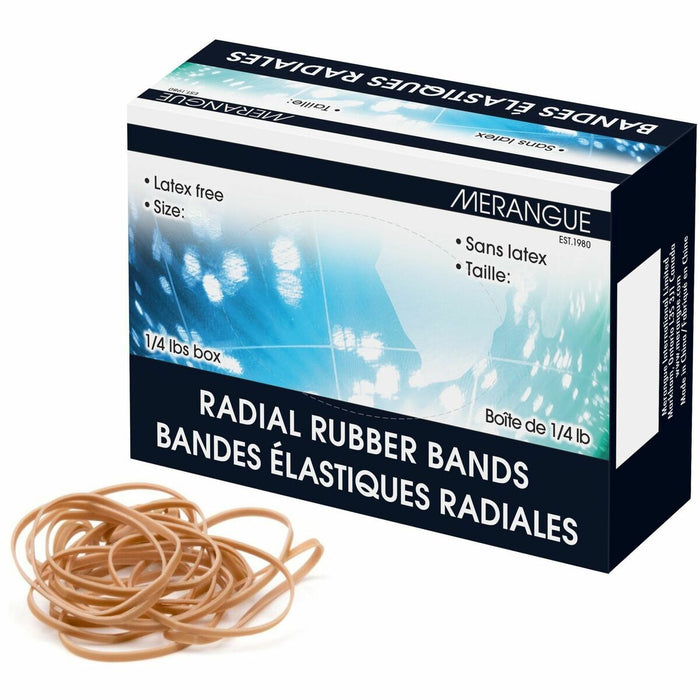 Merangue Rubber Bands 2 X 1/8, 1/4lb Box - Size: #30 - 2" (50.80 mm) Length x 0.12" (3.05 mm) Width - Latex-free - Rubber - Yellow - 1 Each