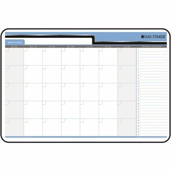 Day-Timer Standard Black Vinyl Frame Board, 30 Day, 24" x 36" - Monthly - 24 3/5" (624.84 mm) x 36 1/2" (927.10 mm) Sheet Size - Wall Mount - Black - Hardboard, Vinyl - Durable, Dry Erase Surface, Laminated, Write on/Wipe off, Double-sided - 1 Each
