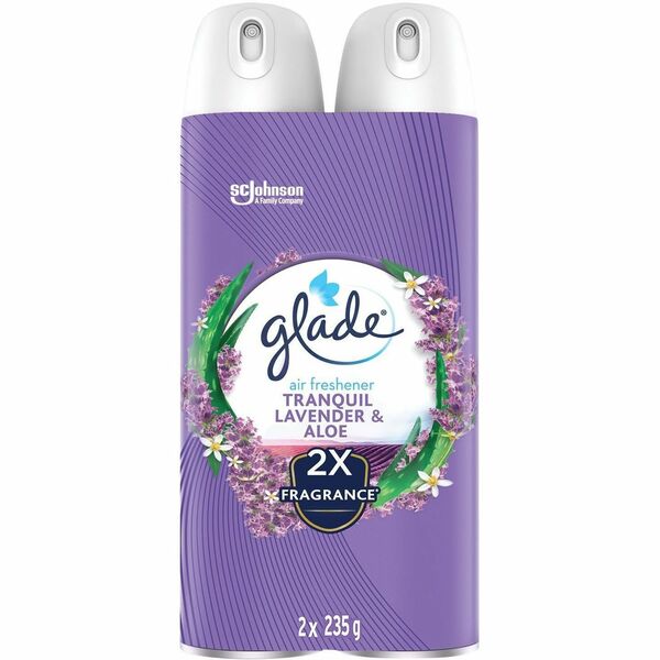 Glade Air Freshener - Aerosol - 233.63 mL - Tranquil Lavender & Aloe - 2 / Pack