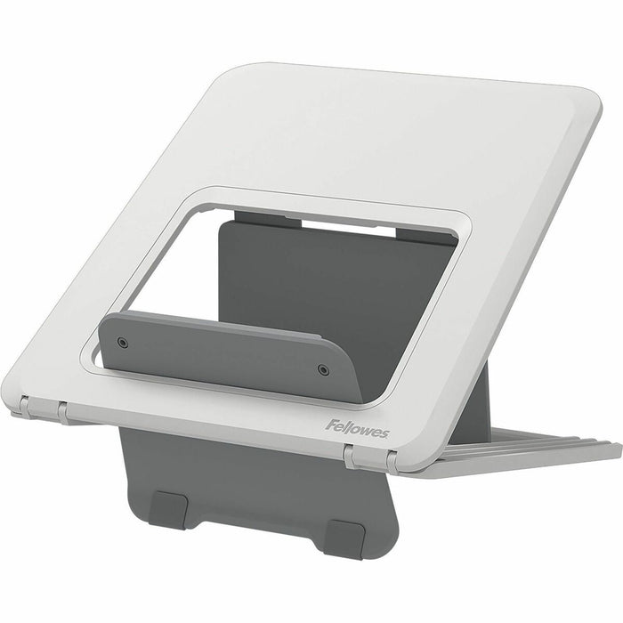 Fellowes Breyta™ Laptop Stands - Up to 14" Screen Support - 8.80 lb (3991.61 g) Load Capacity - 0.50" (12.70 mm) Height x 9.20" (233.68 mm) Width x 10.50" (266.70 mm) Depth - White - For Notebook - Adjustable Height, Ergonomic, Adjustable, Compact,