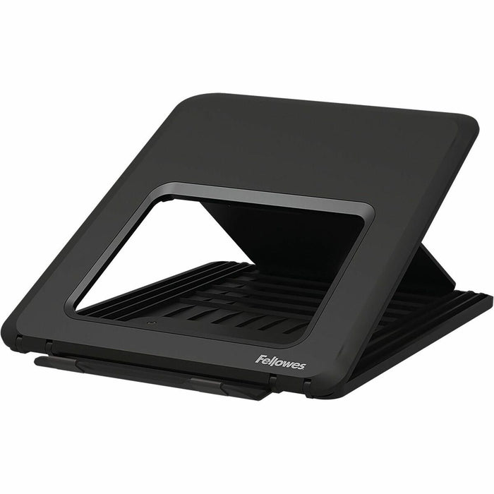 Fellowes Breyta™ Laptop Stands - Up to 14" Screen Support - 8.80 lb (3991.61 g) Load Capacity - 0.50" (12.70 mm) Height x 9.25" (234.95 mm) Width x 10.50" (266.70 mm) Depth - Black - For Notebook - Adjustable Height, Ergonomic, Compact, Lightweight,