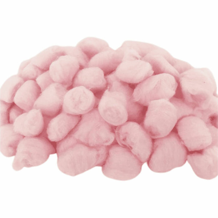 DBLG Import Pink Cotton (Acrylic) Fluffs - Craft Project - 1" (25.40 mm) Diameter - Pink - Cotton, Acrylic - 200 / Pack