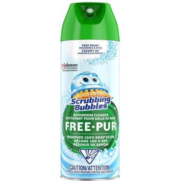 Scrubbing Bubbles&reg; Bathroom Cleaner - For Multipurpose - Aerosol, Foam - 1.37 lb (623 g) - Fragrance-free, Dye-free, Scent-free - 1 Unit