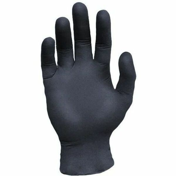 RONCO Sentron Nitrile Powder Free Gloves - 6 mil (0.15 mm) Thickness x 9.45" (240 mm) Glove Length - Oil, Allergy Protection - XXL Size - For Right/Left Hand - Textured - Nitrile - Black - Oil Resistant, Solvent Resistant, Tear Resistant, Puncture Resista