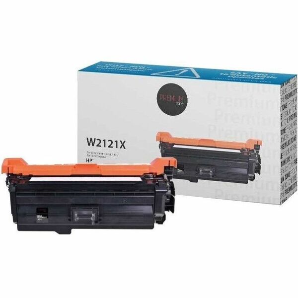 Premium Tone Laser Toner Cartridge - Alternative for HP W2121X - Cyan - 1 Each - 10000 Pages