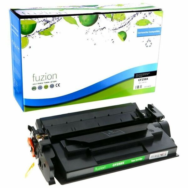 fuzion High Yield Laser Toner Cartridge CF258X - Black - 1 / Each - 10000 Pages