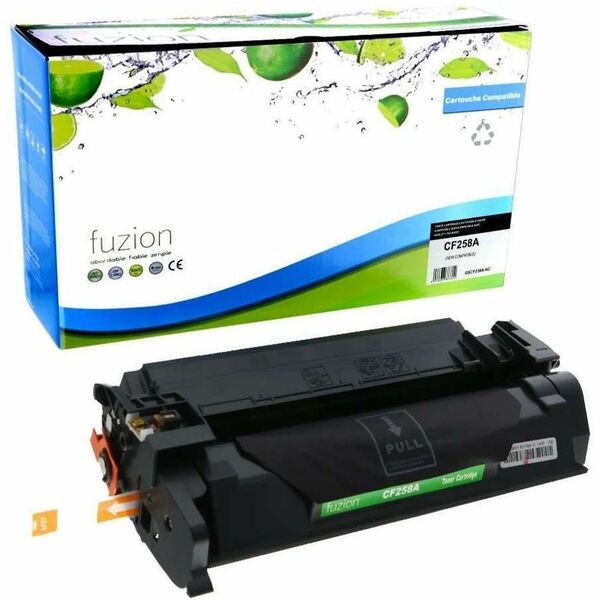 fuzion Compatible Toner for HP CF258A (58A) - Black - Yield: 3000