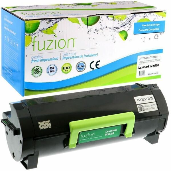 fuzion Extra High Yield Laser Toner Cartridge 601X - Black - 1 Each - 20000 Pages