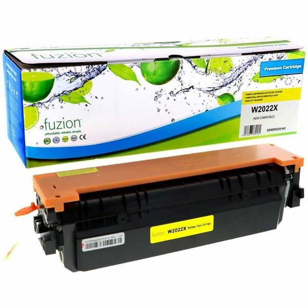 fuzion High Yield Laser Toner Cartridge W2022X - Yellow - 1 Each - 6000 pages