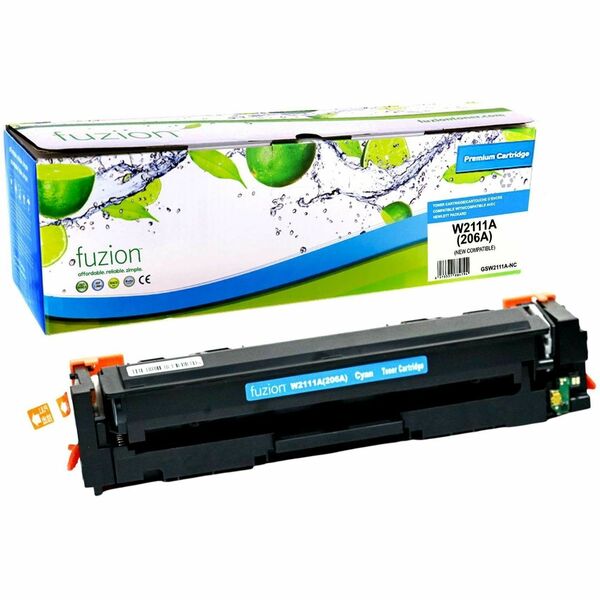 fuzion Compatible Toner for HP W2111A (206A) - Cyan - Yield: 1250