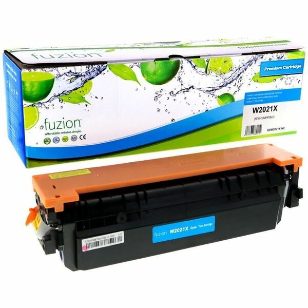 fuzion High Yield Laser Toner Cartridge W2021X - Cyan - 1 Each - 6000 pages