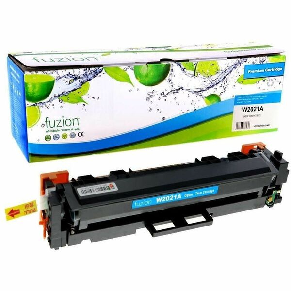 fuzion Compatible Toner for HP W2021A (414A) - Cyan - 1 Each