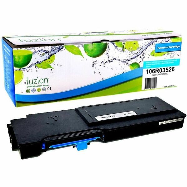 fuzion Laser Toner Cartridge - Alternative for Xerox 106R03526 - Cyan - 1 Each - 8500 Pages