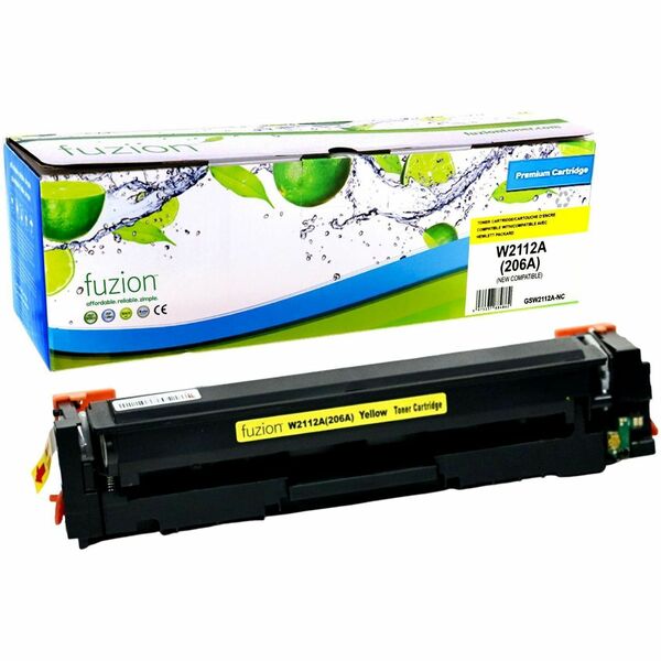 Fuzion Laser Toner Cartridge W2112A - Yellow - 1 Each - 1250 pages