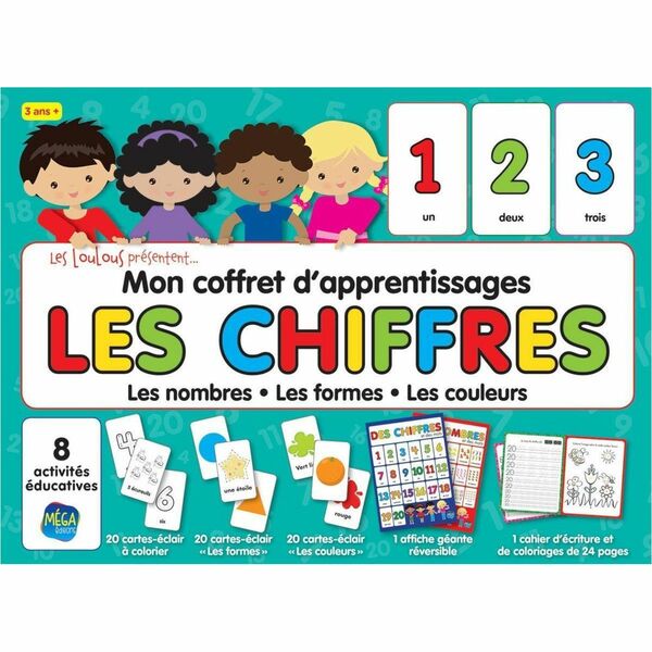 LES MESSAGERIES ADP Mon coffret d'apprentissages - Les chiffres Printed Book by Svetlana Peskin, Yadira Cruz - 24 Pages - Mega Editions Publication - June 2019 - Book - French