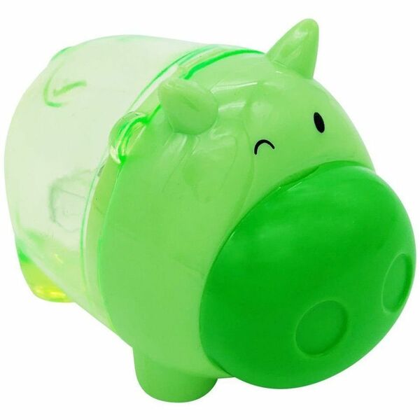 Merangue Pig 2-hole Sharpener - 2 Hole(s) - 2.05" (52 mm) Height x 1.69" (43 mm) Width - Assorted - 1 Each