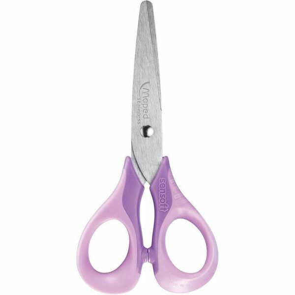 Maped Sensoft Scissors - Right - Stainless Steel - Round Tip - Assorted