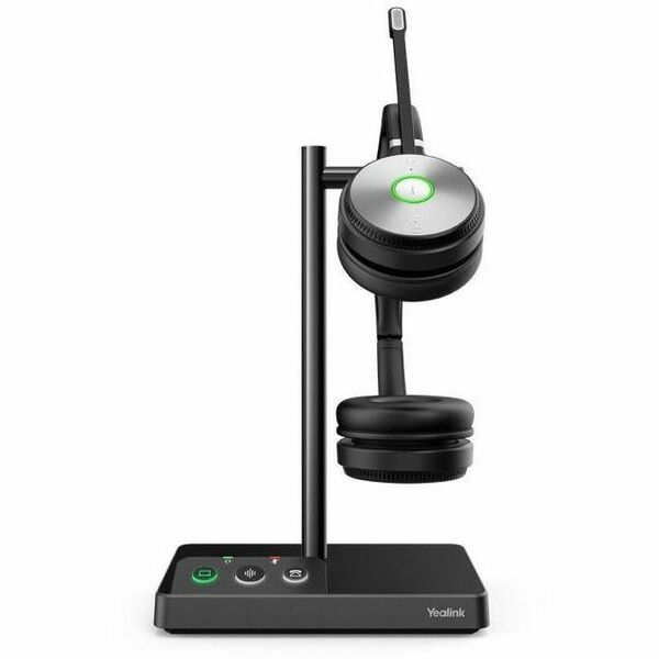 Yealink WH62 Dual Teams Headset - Stereo - Wireless - DECT CAT-iq - 525 ft (160.02 m) - 32 Ohm - 20 Hz to 10 kHz - Over-the-head - Binaural - Supra-aural