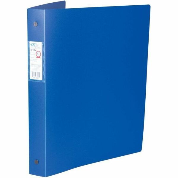 Filemode Commercial Poly Binders - 2" (50.80 mm) Ring - Fastener: Round Ring - Pocket: Spine - Poly, Polypropylene - Blue - Pocket - 12 Each