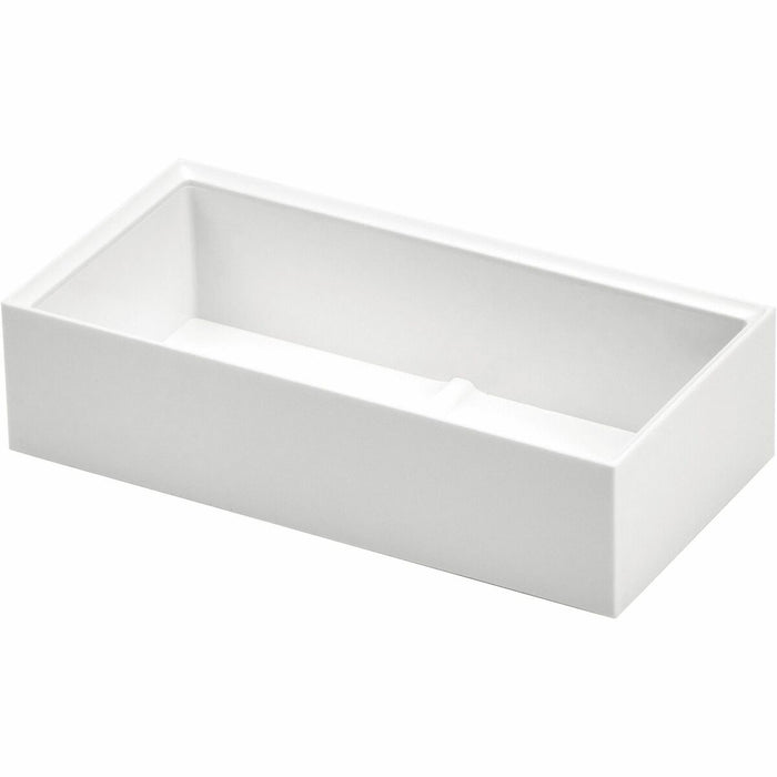 Bostitch Konnect Stackable Accessory Tray, White - 2" (50.80 mm) Height x 7" (177.80 mm) Width x 3.5" (88.90 mm) Depth - Desktop - Stackable - Divider, Durable, Cable Management - White - Plastic - 1 Each