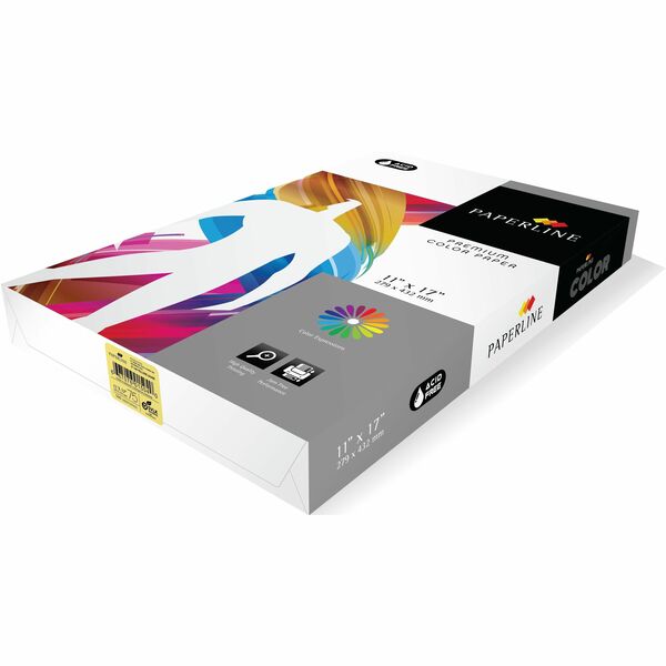 Paperline Multipurpose Paper - Yellow - 500 / Pack