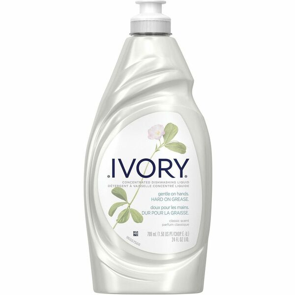 Ivory Dishwashing Detergent - For Dish - Liquid - 709 mL - Classic Scent - Long Lasting - 1 Each