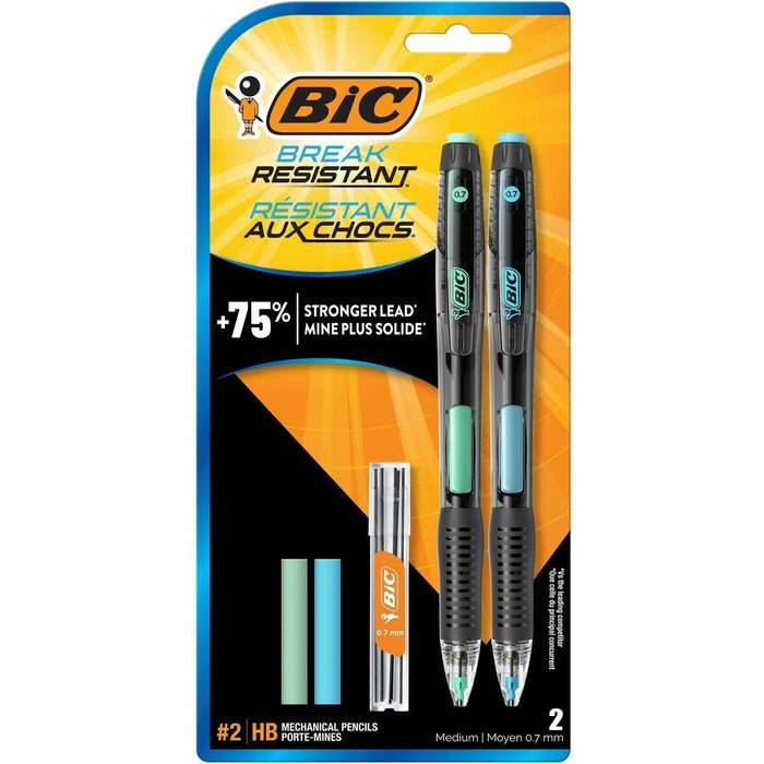 BIC Mechanical Pencil - 0.7 mm (0.03") Lead - 2 / Pack
