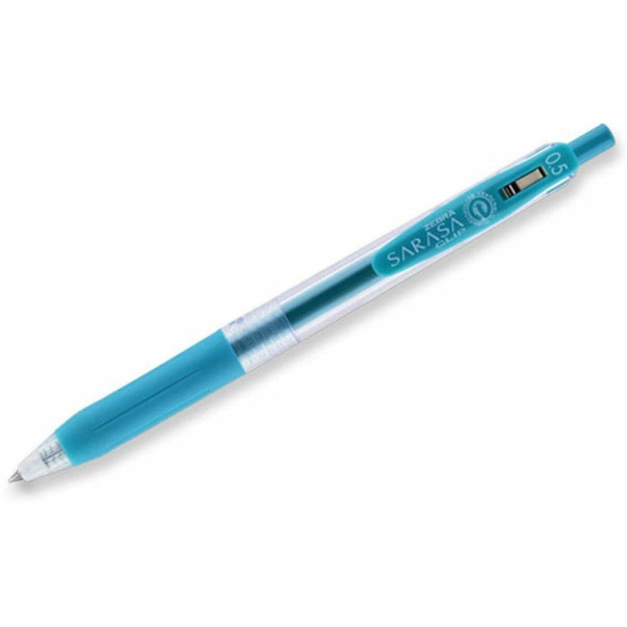 Zebra Pen Sarasa Clip Gel Pen - Retractable - Cobalt Blue Ink - Water Based, Pigment-based, Gel-based - Translucent, Blue Barrel - 1 Each