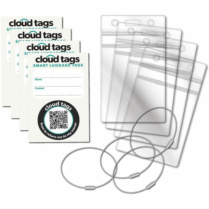 Davis Group ID Tag - 3.25" (82.55 mm) Length x 2.25" (57.15 mm) Width - White, Green, Black - 4 / Pack