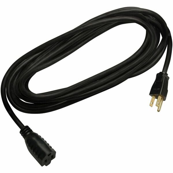 Woods 2306SW8808 Power Extension Cord - For Vacuum Cleaner, Push Lawnmower, Hedge Trimmer, Leaf Blower - 16/3 Gauge - 125 V AC / 13 A - Black - 15 ft (4.57 m) Cord Length - NEMA 5-15P - 1