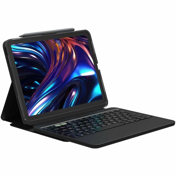 ZAGG Pro Keys 2 Keyboard/Case Combo for Apple iPad Air 11" (M2) - Black Folio Cover/Case with detachable Bluetooth keyboard and 6.6ft drop protection, stylus holder, laptop-like typing experience, on-the-go productivity