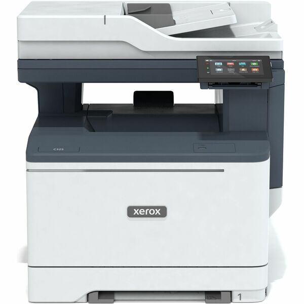 Xerox C325 Wired & Wireless Laser Multifunction Printer - Color - Copier/Fax/Printer/Scanner - 33 ppm Mono/35 ppm Color Print - 1200 x 1200 dpi Print - Automatic Duplex Print - Up to 65000 Pages Monthly - Color Flatbed, DADF, CIS Scanner - 600 x 600 dpi O